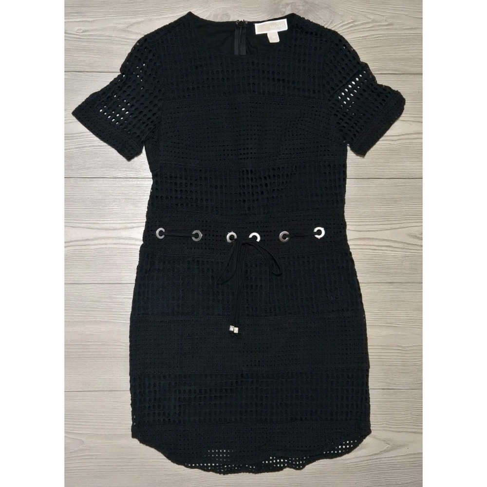 Michael Kors Dress Womens Size XS Black Crotchet